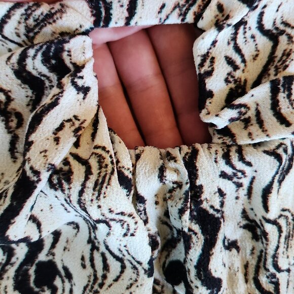 NWOT Nanushka Solice printed midi faux wrap viscose long skirt Sz S - Picture 7 of 11